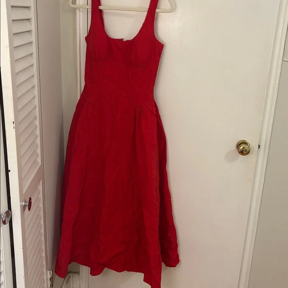 Abercrombie & Fitch Scarlet Red Sleeveless Maxi Dress